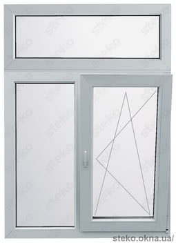 Вікно Steko R500 з фрамугою, мультифункціональний склопакет