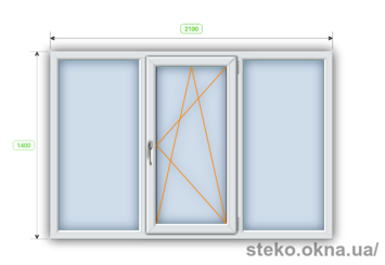 Металопластикове вікно Steko R600 для будинку або котеджу