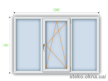 Вікно Steko R600 з багатофункціональним склопакетом