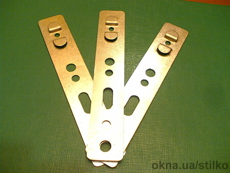 Анкерные пластины из оцинкованной стали для установки металлопластиковых окон из профилей KBE,WDS и др.