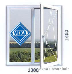 Veka euroline комфорт 1300 x +1400.