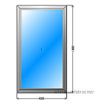 Окно КВЕ 3 кам. 800 х 1400 +Энергосбережение