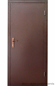 Тамбурні металеві вхідні двері в коридор 2 листа металу