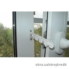 Фиксатор открывания створки (крокодил) белый