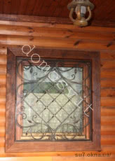 Окна из евробруса в сруб