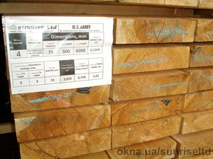 Пиломатериалы сухие калиброванные и строганные - Киев &mdash; Санрайс