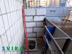 Вынос балкона с кладкой простенка &mdash; Sverhun