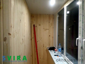 Внутренняя обшивка балкона деревянной вагонкой &mdash; Sverhun