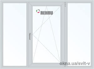Окно Rehau Euro-Design 70 ш2000 выс14000