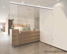 Внутренние автоматические раздвижные стеклянные двери