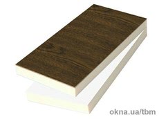 Сендвич-панель Stadur 3050х1300х24мм, Renolit орех/белый