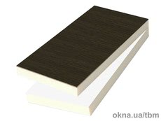 Сендвич-панель Stadur 3050х1300х24мм, Renolit темний дуб/белый