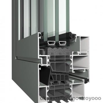 Теплое окно из алюминия Reynaers MasterLine 8 HI размером 1000х1800 мм