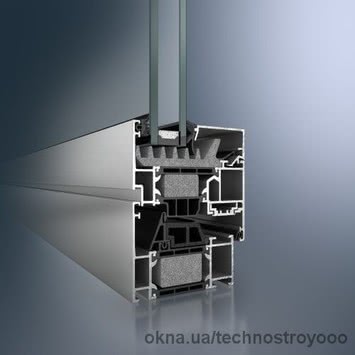 Энергосберегающее окно из алюминия Schuco AWS 75 SI 1000х1500 мм с двухкамерным энергосберегающим стеклопакетом