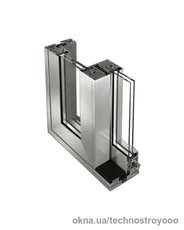 Раздвижные двери Schuco ASS 70.HI из алюминия 2500х3000 мм