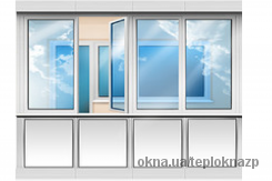 Балконная рама в профиле WDS Olimpia, 3х камерная система, СПО (два стекла)