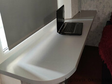 Window sills Werzalit on windows and balconies