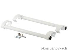 Прямая офисная белая ручка