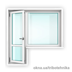 Балконный блок из профиля Open Teck De-Lux 2030х2200