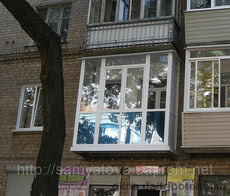 Французкий балкон из профиля Open Teck