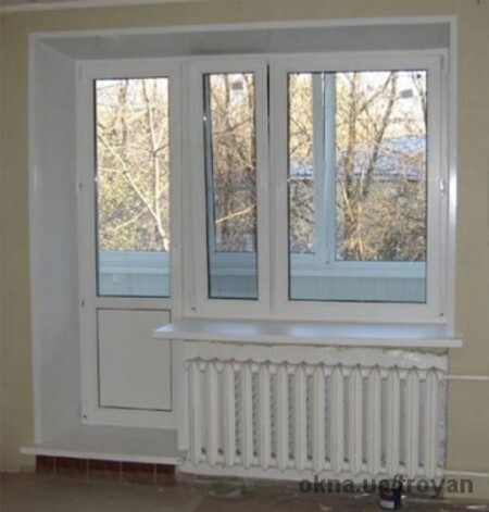 Балконный блок с теплыми откосами