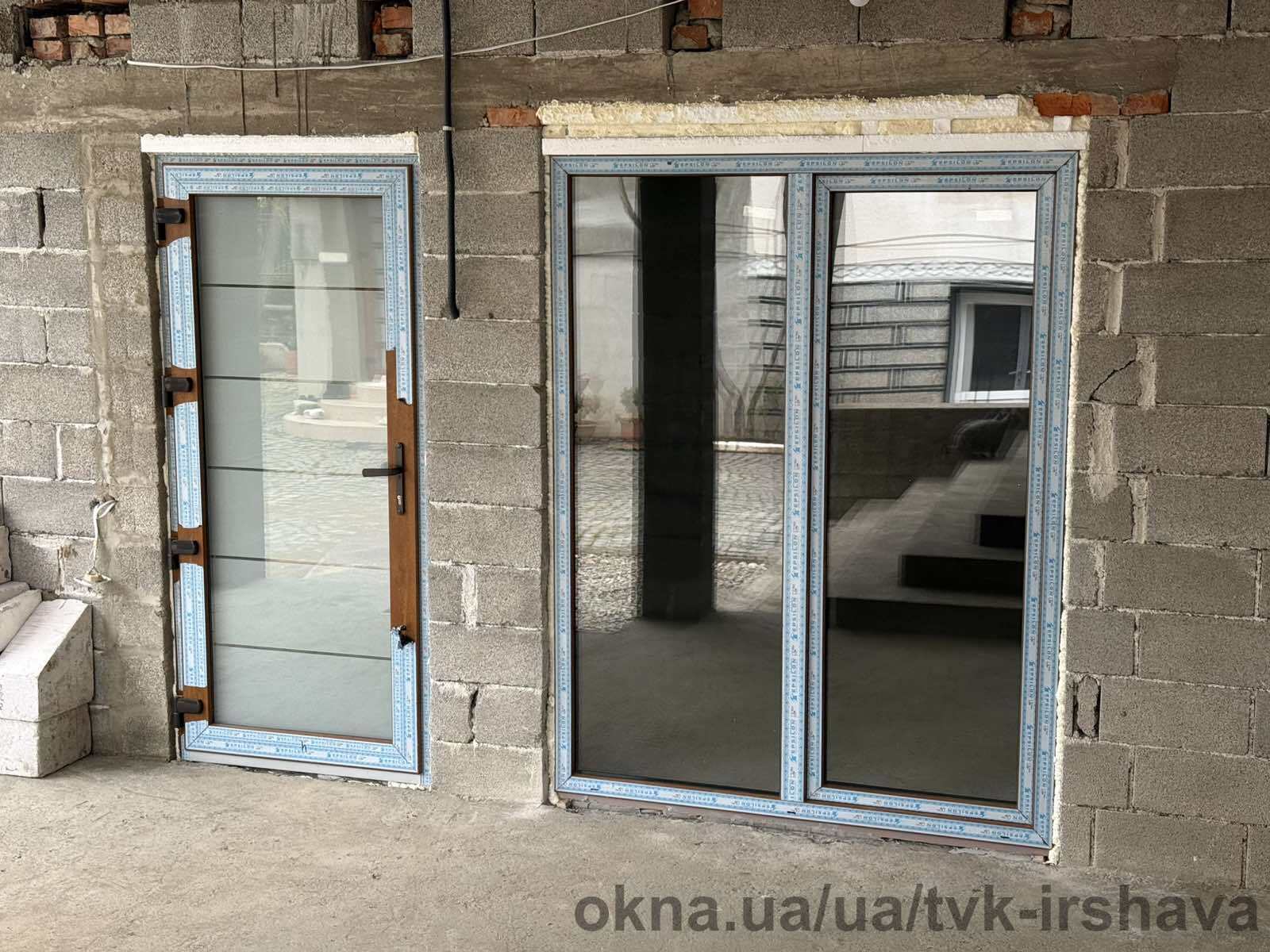 Монтаж вікон та дверей  Epsilon у с. Білки