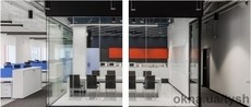Цельностеклянные перегородки, витрины