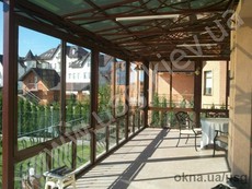 Раздвижное остекление веранды