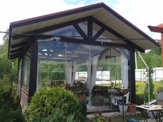 Остекление террасы панорамное