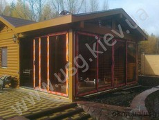 Теплое остекление террасы Киев