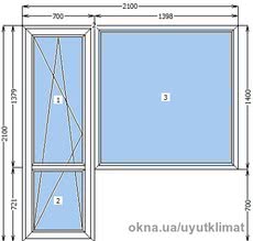 Балконный блок стандартный