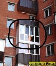 Французский балкон в новосторое На панянки 65 Б. &mdash; 