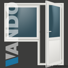 Балконний блок (Rehau 70, двокамерний (2 енерго) з монтажем