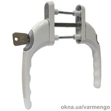 Ручка балконная двухсторонняя с ключом Planet, Турция.