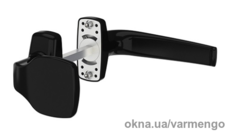 Дверные ручки с ухватом Merkury, чёрные (RAL 9005).