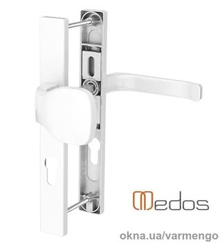 Дверные ручки с ухватом Saturn 32х92х247, белые.