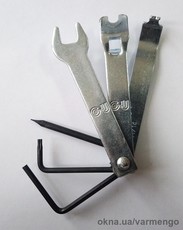 Набор ключей для регулировки фурнитуры GU.