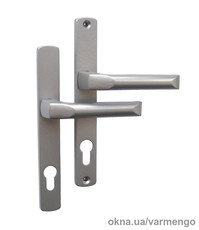 Дверные ручки 28х85х220, серые Ral 9006.