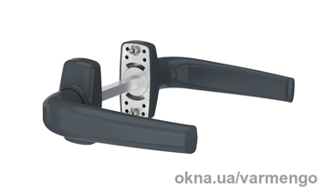 ЗРучка дверная нажимная Merkury, антрацит (RAL 7016).амена уплотнителя пластиковых окон в Киеве.