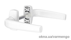 Ручка дверная нажимная Merkury, белая (RAL 9016).