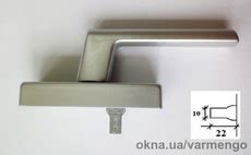 Ручка для алюминиевого окна SI-Line серебро, штифт 1х22 мм.