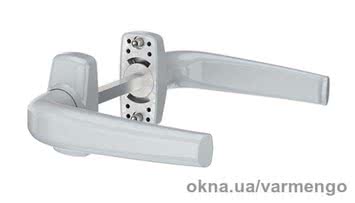 Ручка дверная нажимная Merkury, серая (RAL 9006).