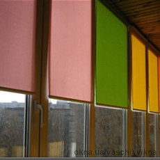 Рулонные шторы (тканевые ролеты) открытого типа