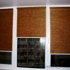 Рулонные шторы (тканевые ролеты) закрытого типа.