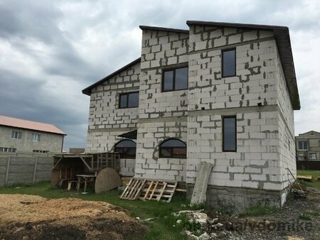 Остекление дома, KBE 6, ламинация Тёмный дуб