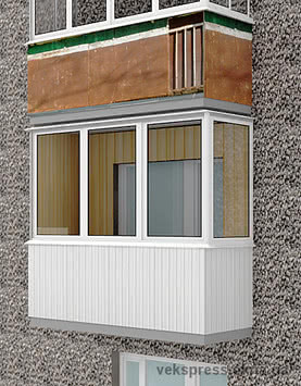 Г-образный балкон