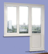 Балконний блок з недорогого профілю.