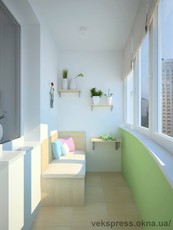 Небольшая лоджия.