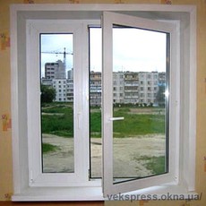 Противовзломное двух створчатое окно