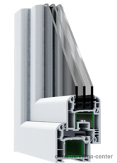 Окно Steko S300, размер 1.2м х 1.4м, с 2-х кам энергосбер. с/п